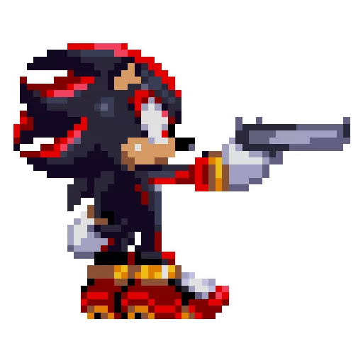Telegram Sticker «Sonic 3 & Knuckles - Shadow» 🔫