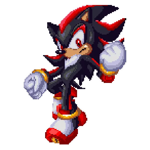 Эмодзи Sonic 3 & Knuckles - Shadow 😠