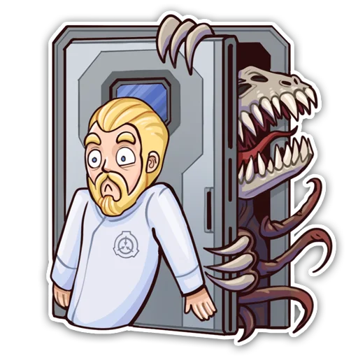 Telegram Sticker «SCP Foundation | ARTSCP» 😨