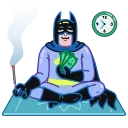 Batman vs. Life Crisis sticker 🧘