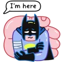 Эмодзи телеграм Sad Batman
