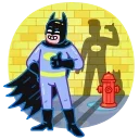 Telegram emoji Sad Batman
