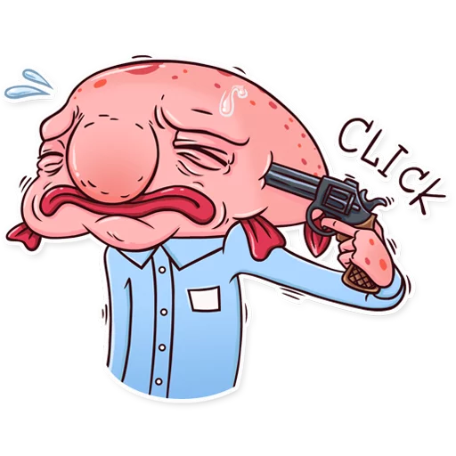 Telegram Sticker «Sad Blobby» 