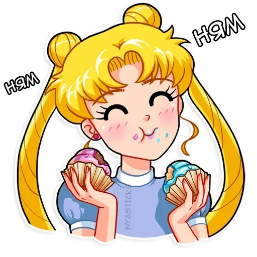 Стікер Telegram «Sailor Moon» 🍽