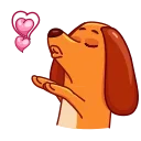 Telegram emoji Salchicha Dog
