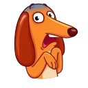 Salchicha Dog emoji 😨