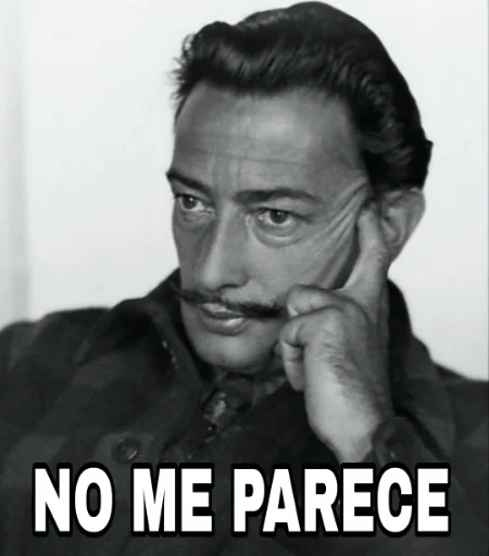 Salvador Dalí emoji 🧐