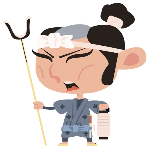 Samurai emoji 😁