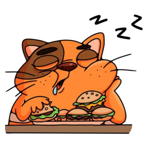 Стікер Telegram «Кот Бутерброд | Sandwicat» 🥱