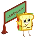 Стикер SANDWICH | сэндвич 😎
