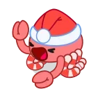 Стікер Santa's Crab 😂