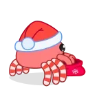 Стікер Santa's Crab 😈