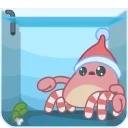 Santa's Crab emoji 🙅‍♀️