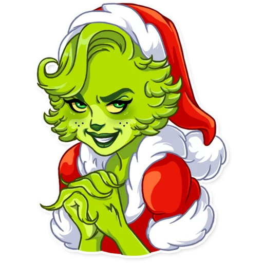 Telegram Sticker «Santa Girl» 😈