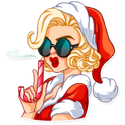 Santa Girl emoji 😎