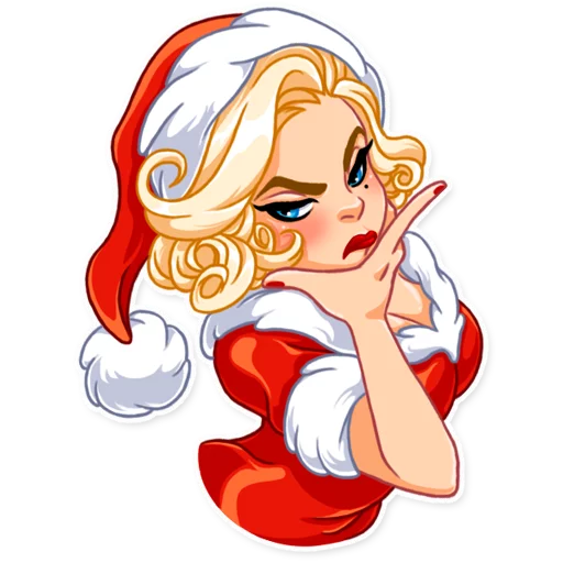 Santa Girl emoji 🤔