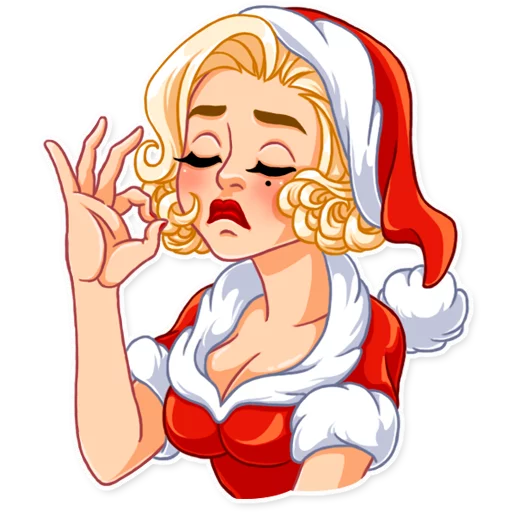 Telegram Sticker «Santa Girl» 👌