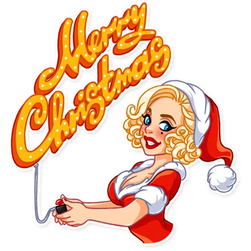 Telegram Sticker «Santa Girl» 🎄
