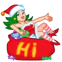 Santa Girl sticker 👋