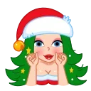 Santa Girl stiker 🤩