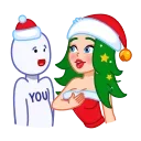 Santa Girl sticker 👊
