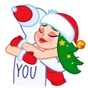 Santa Girl stiker 🤗