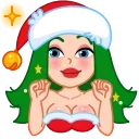 Santa Girl sticker 🤞