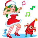 Santa Girl emoji 💃