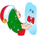 Santa Girl sticker 🤯