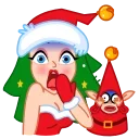 Эмодзи телеграм Санта