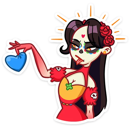 Санта Муэрте stiker 💘