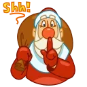 Санта emoji 🤫