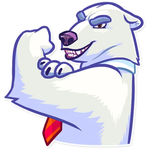 Polar Bear emoji 💪