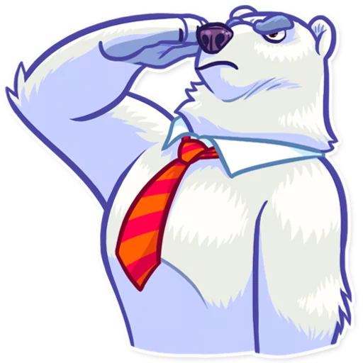 Telegram stiker «Polar Bear» 😤