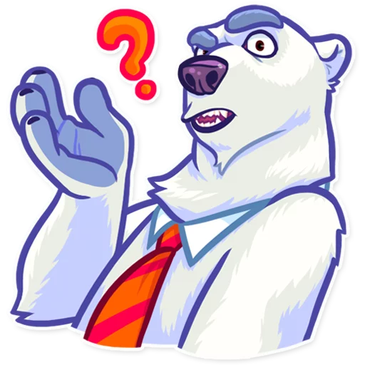 Telegram Sticker «Polar Bear» ❓