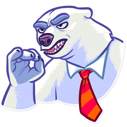 Стікер Telegram «Polar Bear» 💁