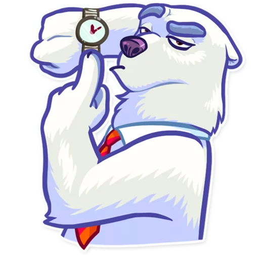 Telegram Sticker «Polar Bear» ⌚