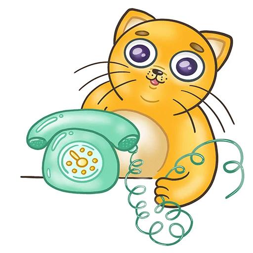 Telegram Sticker «Fat Cat Sardelkin» ☎️