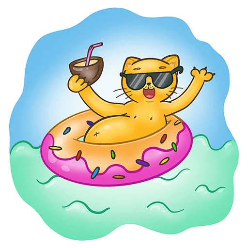 Fat Cat Sardelkin  emoji 🏖