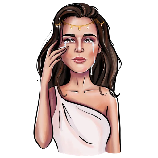 Sati Kazanova (artist Rina Osik) emoji 😭