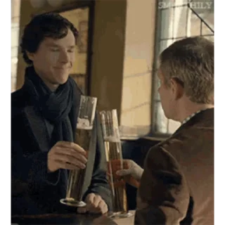 Шерлок/Sherlock emoji 🥂