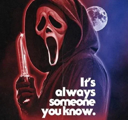 Telegram stiker «Scream poster» 😱