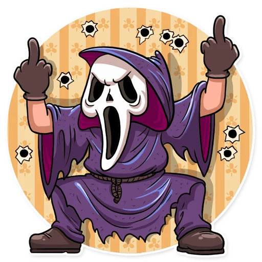Telegram stiker «Scream» 