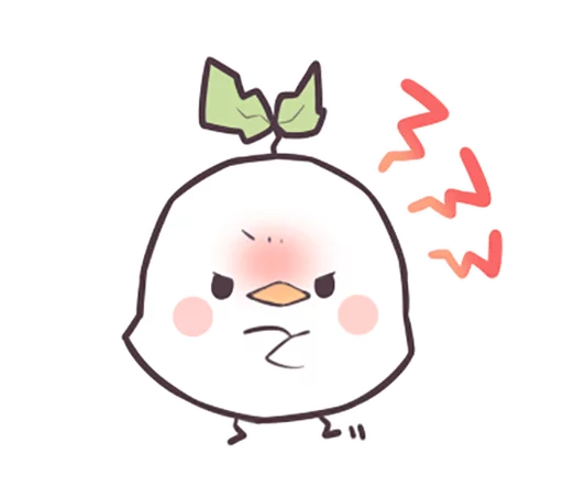 Seedling Bird emoji 😠