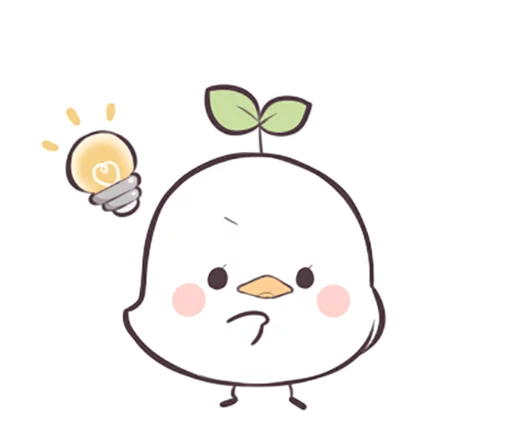 Seedling Bird emoji 🤔