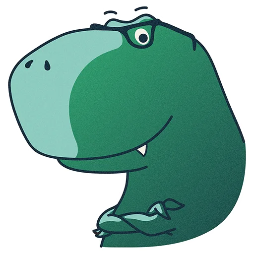 Эмодзи T-Rex by Selectel 🙂