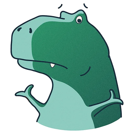 Telegram stiker «T-Rex by Selectel» 🙁