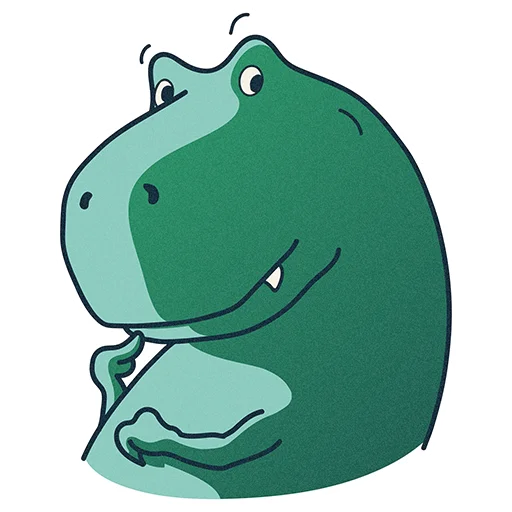 Telegram stiker «T-Rex by Selectel» 😏