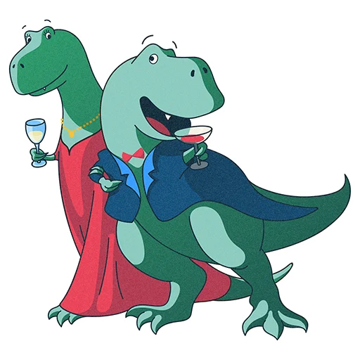 T-Rex by Selectel emoji 🥂