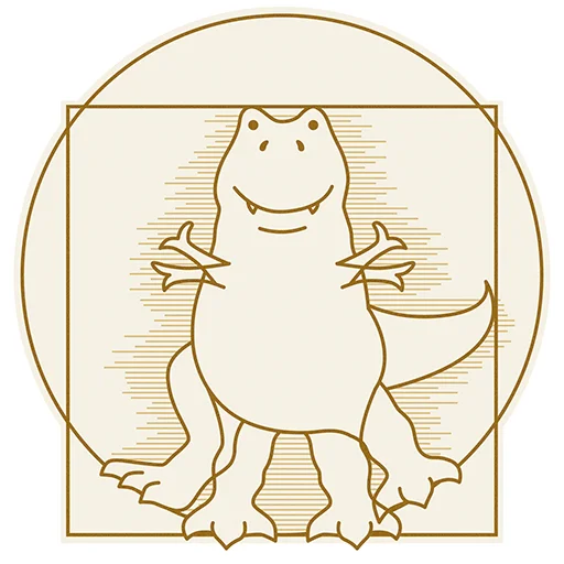 Telegram stiker «T-Rex by Selectel» 👨‍🎨